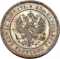 2 Markka 1865-1908, KM# 7, Finland, Grand Duchy, Alexander II, Nicholas II, Dentilated border, mint master mark L (KM# 7.2)