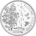 10 Euro 2018, Finland, Republic, 200th Anniversary of Birth of Zacharias Topelius