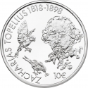 10 Euro 2018, Finland, Republic, 200th Anniversary of Birth of Zacharias Topelius