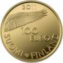 100 Euro 2011, KM# 164, Finland, Republic, 200th Anniversary of the Bank of Finland