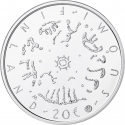 20 Euro 2014, KM# 216, Finland, Republic, Ethical, Literacy