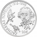 20 Euro 2018, Finland, Republic, 200th Anniversary of Birth of Zacharias Topelius