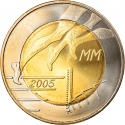 5 Euro 2005, KM# 118, Finland, Republic, 2005 Athletics World Championship in Helsinki