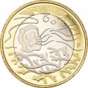 5 Euro 2014, KM# 206, Finland, Republic, Northern Nature, Waters