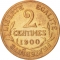 2 Centimes 1898-1920, KM# 841, France