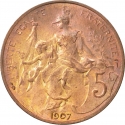 5 Centimes 1898-1921, KM# 842, France