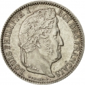 50 Centimes 1845-1848, KM# 768, France, Louis Philippe I
