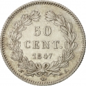 50 Centimes 1845-1848, KM# 768, France, Louis Philippe I