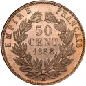 50 Centimes 1853-1863, KM# 794, France, Napoleon III