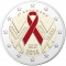 2 Euro 2014, Schön# 1399.2, France, World AIDS Day