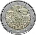 2 Euro 2022, KM# 3067, France, 35th Anniversary of the Erasmus Programme