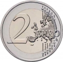 2 Euro 2025, France, Musée du Louvre