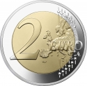 2 Euro 2024, KM# 3344.1, France, Paris 2024 Summer Olympics, Olympic Torch
