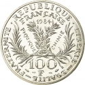 100 Francs 1984, KM# 955, France, 50th Anniversary of Death of Marie Curie