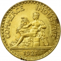 2 Francs 1920-1927, KM# 877, France