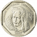 2 Francs 1997, KM# 1187, France, 80th Anniversary of Death of Georges Guynemer