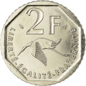 2 Francs 1997, KM# 1187, France, 80th Anniversary of Death of Georges Guynemer