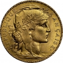 20 Francs 1906-1914, KM# 857, France