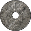 1 Centime 1940-1941, KM# 24, French Indochina