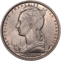 2 Francs 1948-1955, KM# 4, French West Africa