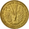 25 Francs 1956, KM# 7, French West Africa