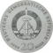 20 Mark 1989, KM# 127, Germany, Democratic Republic (DDR), 500th Anniversary of Birth of Thomas Müntzer, Thomas Müntzer