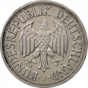 1 Deutsche Mark 1950-2001, KM# 110, Germany, Federal Republic