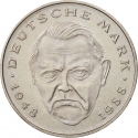 2 Deutsche Mark 1988-2001, KM# 170, Germany, Federal Republic, Anniversary of the Federal Republic of Germany, 40th Anniversary of the Deutsche Mark