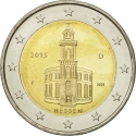 2 Euro 2015, KM# 336, Germany, Federal Republic, German Federal States, Hesse
