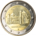 2 Euro 2014, KM# 334, Germany, Federal Republic, German Federal States, Lower Saxony