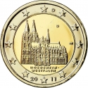 2 Euro 2011, KM# 293, Germany, Federal Republic, German Federal States, North Rhine-Westphalia