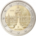 2 Euro 2016, KM# 347, Germany, Federal Republic, German Federal States, Saxony