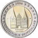 2 Euro 2006, KM# 253, Germany, Federal Republic, German Federal States, Schleswig-Holstein