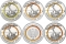 5 Euro 2018, KM# 370, Germany, Federal Republic, Climate Zones of the Earth, Subtropical Zone, Five German mints use a polymer ring in different shades of orange