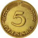 5 Pfennig 1949, KM# 102, Germany, Federal Republic
