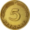 5 Pfennig 1949, KM# 102, Germany, Federal Republic