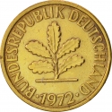 5 Pfennig 1950-2001, KM# 107, Germany, Federal Republic