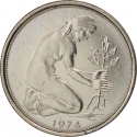 50 Pfennig 1950-2001, KM# 109, Germany, Federal Republic