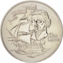 1 Crown 1980, KM# 12, Gibraltar, Elizabeth II, 175th Anniversary of Death of Horatio Nelson