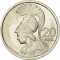 20 Drachmai 1973, KM# 112, Greece