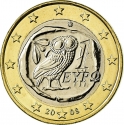 1 Euro 2007-2024, KM# 214, Greece