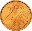 2 Euro Cent 2002-2024, KM# 182, Greece