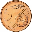 5 Euro Cent 2002-2024, KM# 183, Greece
