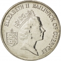 10 Pence 1992-1997, KM# 43.2, Guernsey, Elizabeth II
