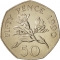 50 Pence 1985-1997, KM# 45.1, Guernsey, Elizabeth II