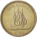 1 Pound 1983, KM# 39, Guernsey, Elizabeth II