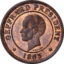 5 Centimes 1863, KM# 39, Haiti