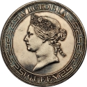 1 Dollar 1866-1868, KM# 10, Hong Kong, Victoria