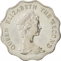 2 Dollars 1975-1984, KM# 37, Hong Kong, Elizabeth II