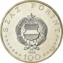 100 Forint 1968, KM# 584, Hungary, 150th Anniversary of Birth of Ignaz Semmelweis